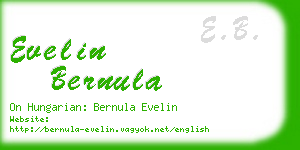 evelin bernula business card